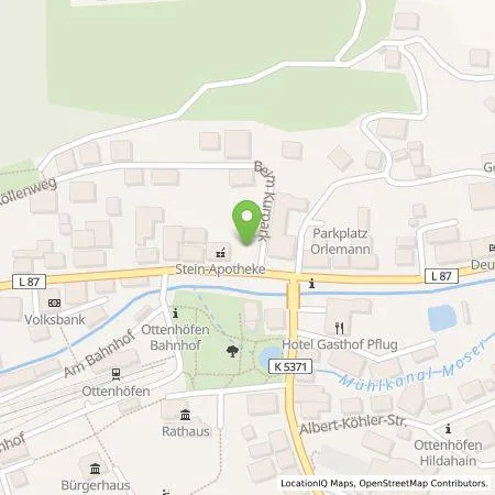 Standortübersicht der Tankstelle Bäckerei Orlemann GmbH & Co.KG in 77883 Ottenhöfen