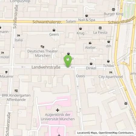 Standortübersicht der Tankstelle SWM Versorgungs GmbH in 80336 München