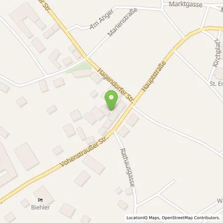 Standortübersicht der Tankstelle Rigobert Hösl Inh. Agnes Hösl e.K. in 92726 Waidhaus