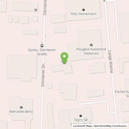 Standortübersicht der Tankstelle Bernhard Olbrich GmbH in 38644 Goslar