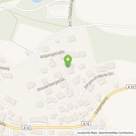 Standortübersicht der Tankstelle Martin Eberhardt in 86465 Welden