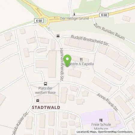 Standortübersicht der Tankstelle stroomr GmbH in 35037 Marburg