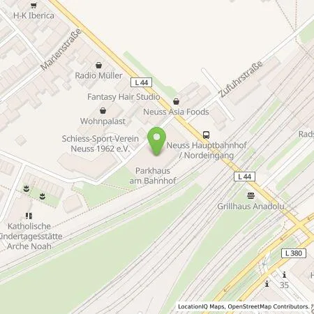 Standortübersicht der Tankstelle EuWagen GmbH in 41462 Neuss