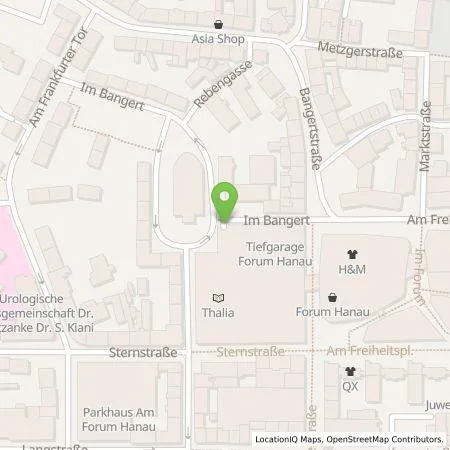 Standortübersicht der Tankstelle Hanauer Parkhaus GmbH in 63450 Hanau