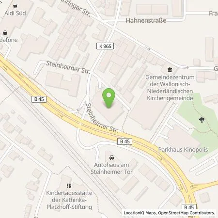 Standortübersicht der Tankstelle Hanauer Parkhaus GmbH in 63450 Hanau