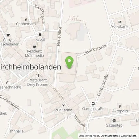 Standortübersicht der Tankstelle e-rp GmbH in 67292 Kirchheimbolanden