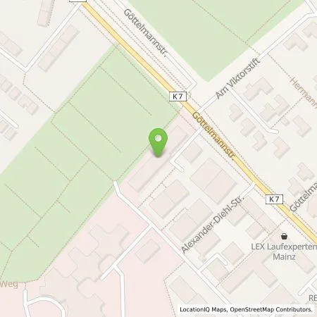 Standortübersicht der Tankstelle e-rp GmbH in 55130 Mainz