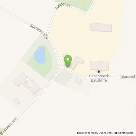 Standortübersicht der Tankstelle Depenbrock Holding SE & Co. KG in 32351 Stemwede (Arrenkamp)