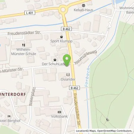 Standortübersicht der Tankstelle Gemeindewerke Baiersbronn in 72270 Baiersbronn