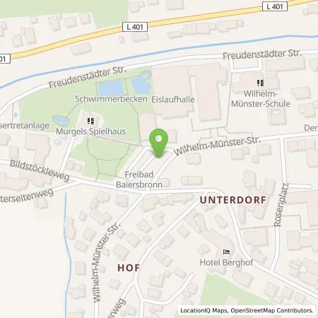 Standortübersicht der Tankstelle Gemeindewerke Baiersbronn in 72270 Baiersbronn