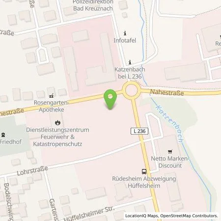 Standortübersicht der Tankstelle Sparkasse Rhein-Nahe AdöR in 55593 Rüdesheim