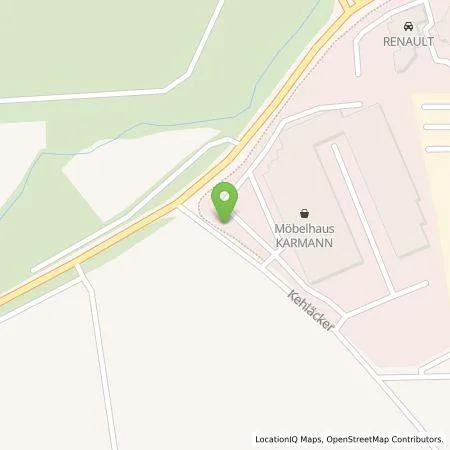 Standortübersicht der Tankstelle KW Möbel A. Karmann GmbH & Co. KG in 86650 Wemding