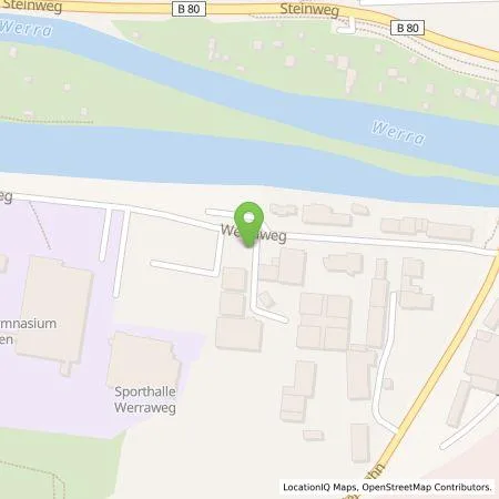 Standortübersicht der Tankstelle Versorgungsbetriebe Hann. Münden GmbH in 34346 Hann. Münden