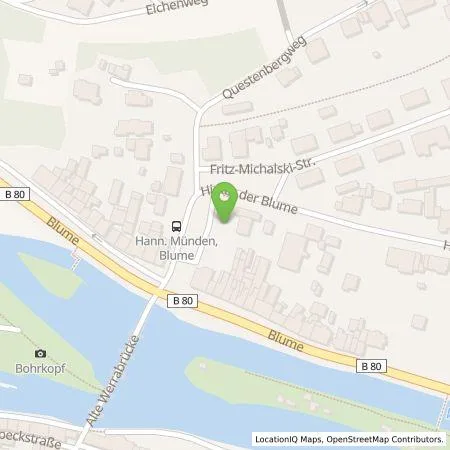 Standortübersicht der Tankstelle Versorgungsbetriebe Hann. Münden GmbH in 34346 Hann. Münden