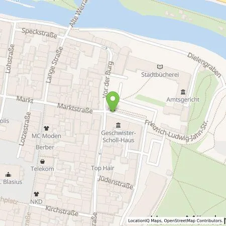 Standortübersicht der Tankstelle Versorgungsbetriebe Hann. Münden GmbH in 34346 Hann. Münden