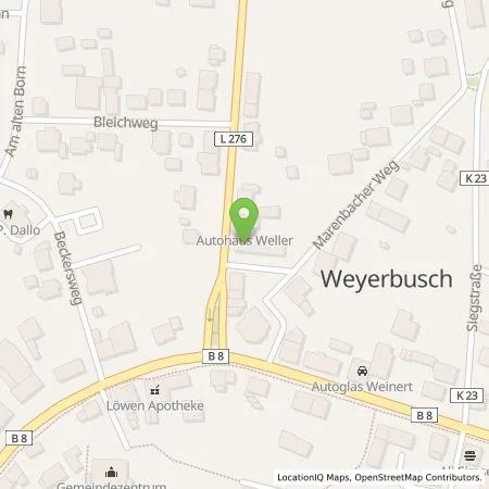 Standortübersicht der Tankstelle Autohaus Weller in 57635 Weyerbusch