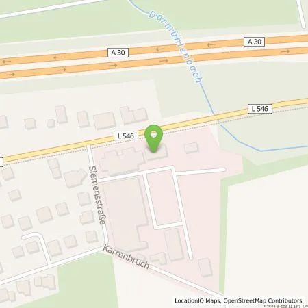 Standortübersicht der Tankstelle Energie- und Wasserversorgung Bünde GmbH in 32257 Bünde