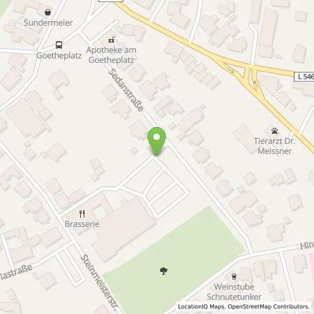 Standortübersicht der Tankstelle Energie- und Wasserversorgung Bünde GmbH in 32257 Bünde