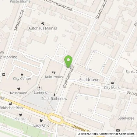 Standortübersicht der Tankstelle Rathenower Wärmeversorgung GmbH in 14712 Rathenow