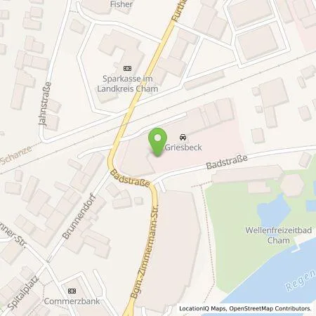 Standortübersicht der Tankstelle Ludwig Griesbeck Kraftfahrzeuge GmbH&Co.KG in 93413 Cham