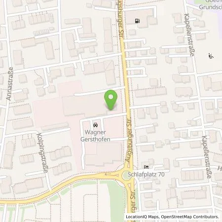 Standortübersicht der Tankstelle Schwaba GmbH Wagner Gersthofen in 86368 Gersthofen