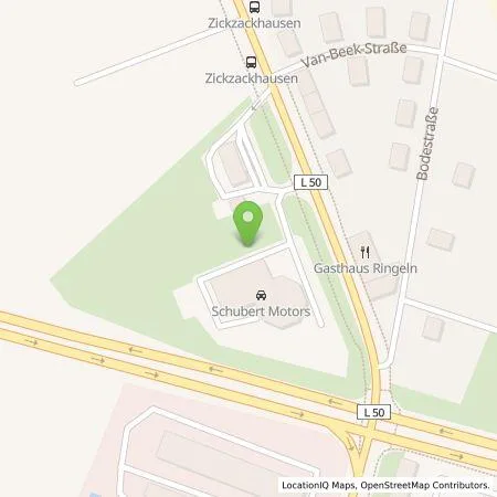 Standortübersicht der Tankstelle Schubert Motors GmbH in 06406 Bernburg