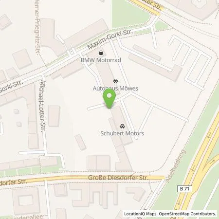 Standortübersicht der Tankstelle Schubert Motors GmbH in 39108 Magdeburg