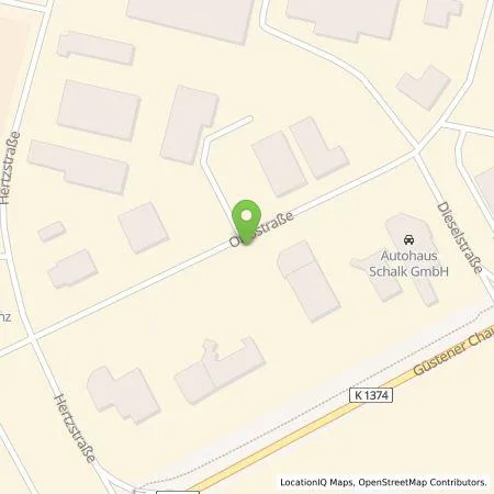 Standortübersicht der Tankstelle Schubert Motors GmbH in 06449 Aschersleben