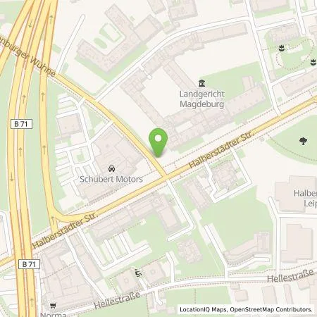 Standortübersicht der Tankstelle Schubert Motors GmbH in 39112 Magdeburg