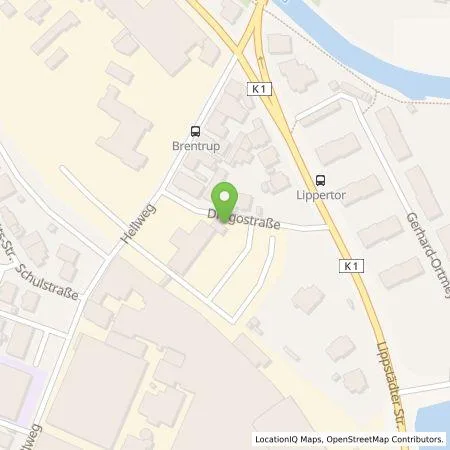 Standortübersicht der Tankstelle Walter Fritz deutsche Gesellschaft für Energieversorgung mbH in 33378 Rheda-Wiedenbrück