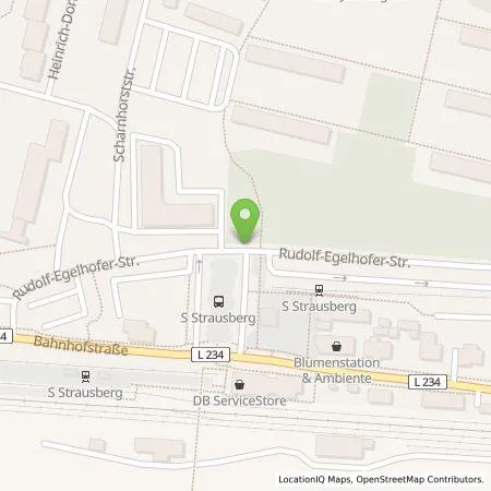 Standortübersicht der Tankstelle Stadtwerke Strausberg GmbH in 15344 Strausberg