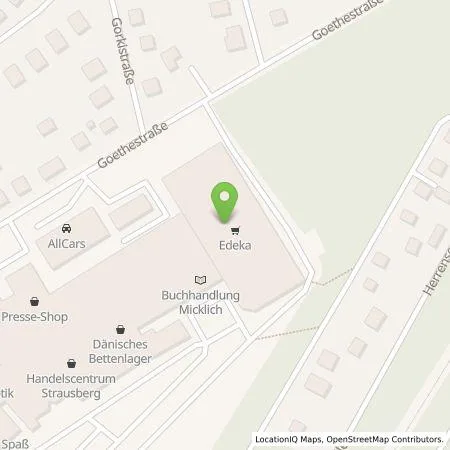 Standortübersicht der Tankstelle Stadtwerke Strausberg GmbH in 15344 Strausberg