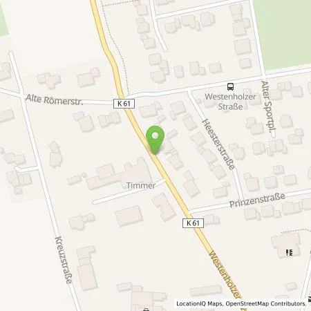 Standortübersicht der Tankstelle Fleischerei Timmer in 33154 Salzkotten