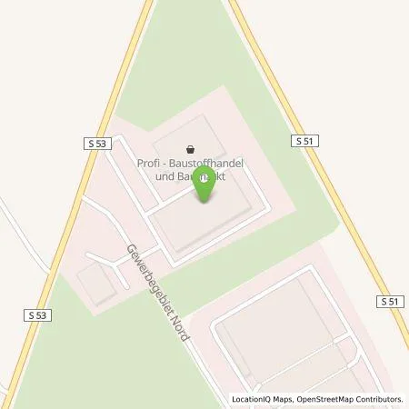 Standortübersicht der Tankstelle Baustoffhandel und Baumarkt Dolsenhain GmbH u.Co.KG in 04654 Frohburg