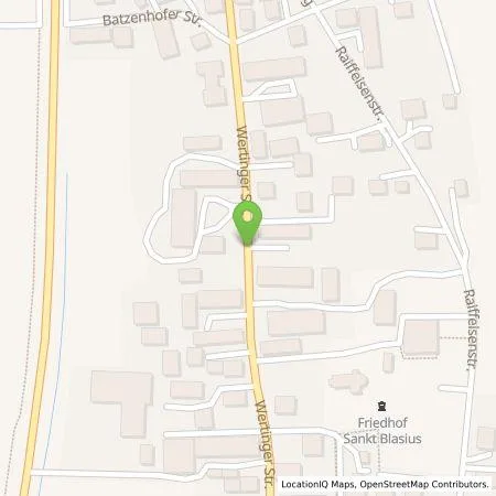 Standortübersicht der Tankstelle Dr. Markus Brem in 86368 Gersthofen (Hirblingen)