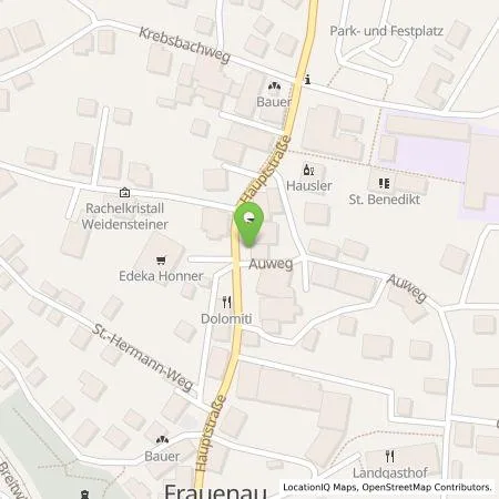 Standortübersicht der Tankstelle Elektro Kassner in 94258 Frauenau