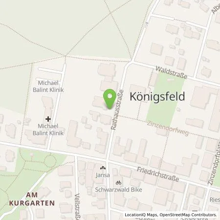 Standortübersicht der Tankstelle deer GmbH in 78126 Königsfeld im Schwarzwald