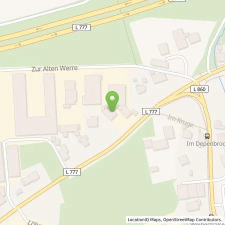 Standortübersicht der Tankstelle Autohaus Hoppe GmbH in 32584 Löhne