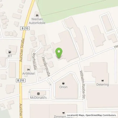 Standortübersicht der Tankstelle Ostfriesische Beschäftigungs- und Wohnstätten GmbH in 26721 Emden