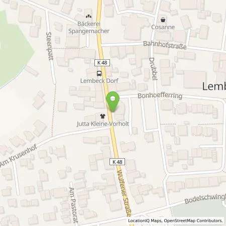 Standortübersicht der Tankstelle Hohe Mark Energie GmbH in 46286 Dorsten-Lembeck