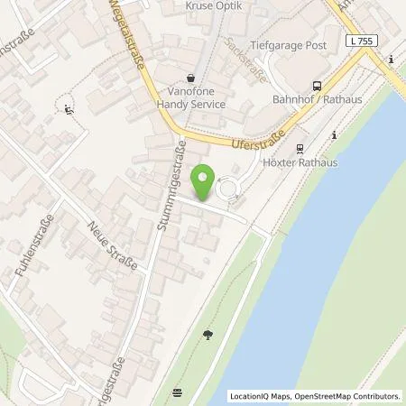 Standortübersicht der Tankstelle Stadt Höxter in 37671 Höxter