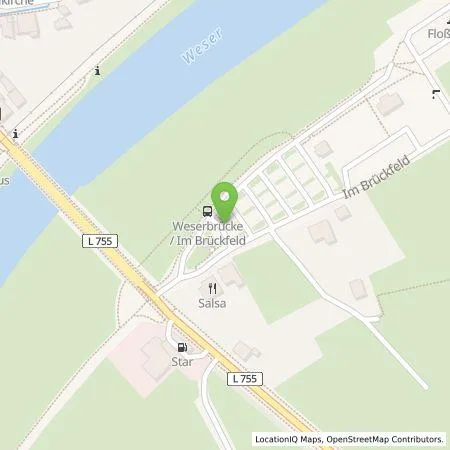 Standortübersicht der Tankstelle Stadt Höxter in 37671 Höxter