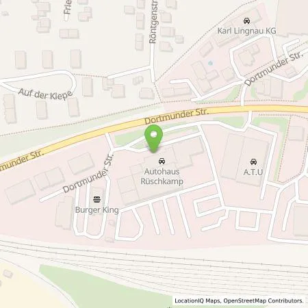 Standortübersicht der Tankstelle Franz Rüschkamp GmbH & Co. KG in 44532 Lünen