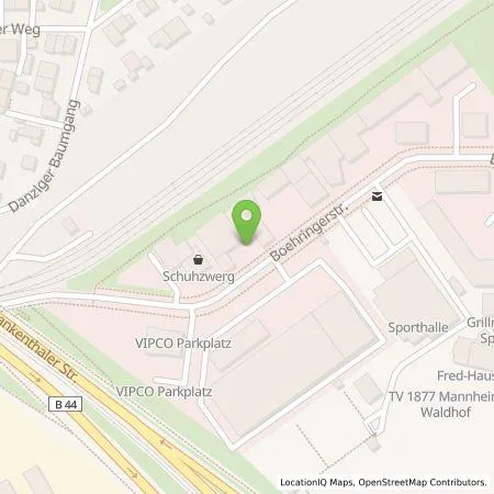 Standortübersicht der Tankstelle ic audio GmbH in 68307 Mannheim