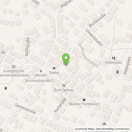 Standortübersicht der Tankstelle Stadtwerke Neuffen AG in 72660 Beuren