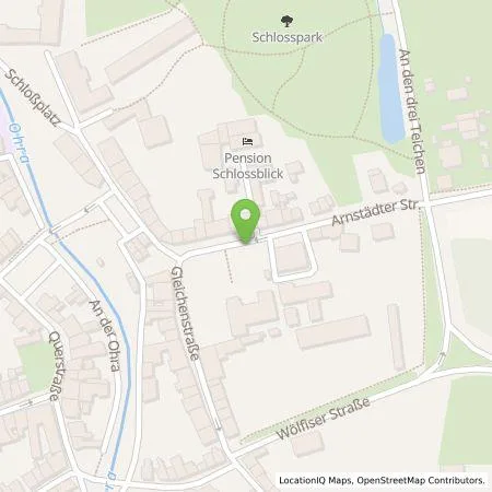 Standortübersicht der Tankstelle Ohra Energie GmbH in 99885 Ohrdruf