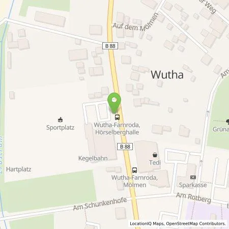Standortübersicht der Tankstelle Ohra Energie GmbH in 99848 Wutha-Farnroda