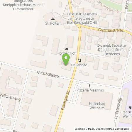 Standortübersicht der Tankstelle Staatliches Bauamt Weilheim in 82362 Weilheim