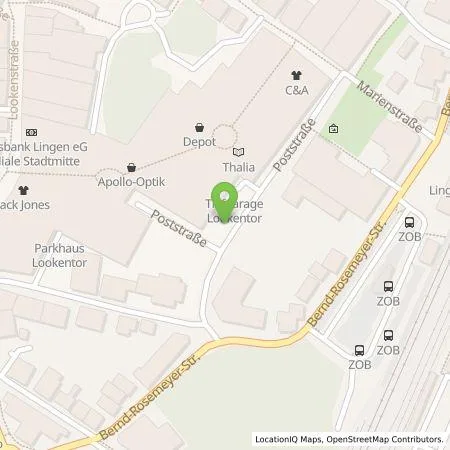 Standortübersicht der Tankstelle Stadtwerke Lingen GmbH in 49808 Lingen