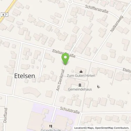 Standortübersicht der Tankstelle Kirche Etelsen in 27299 Langwedel